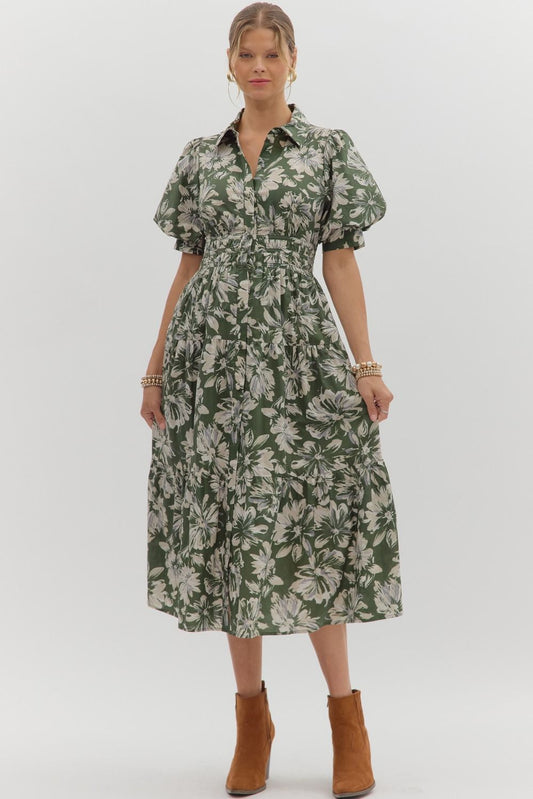 The Falling For Floral Midi