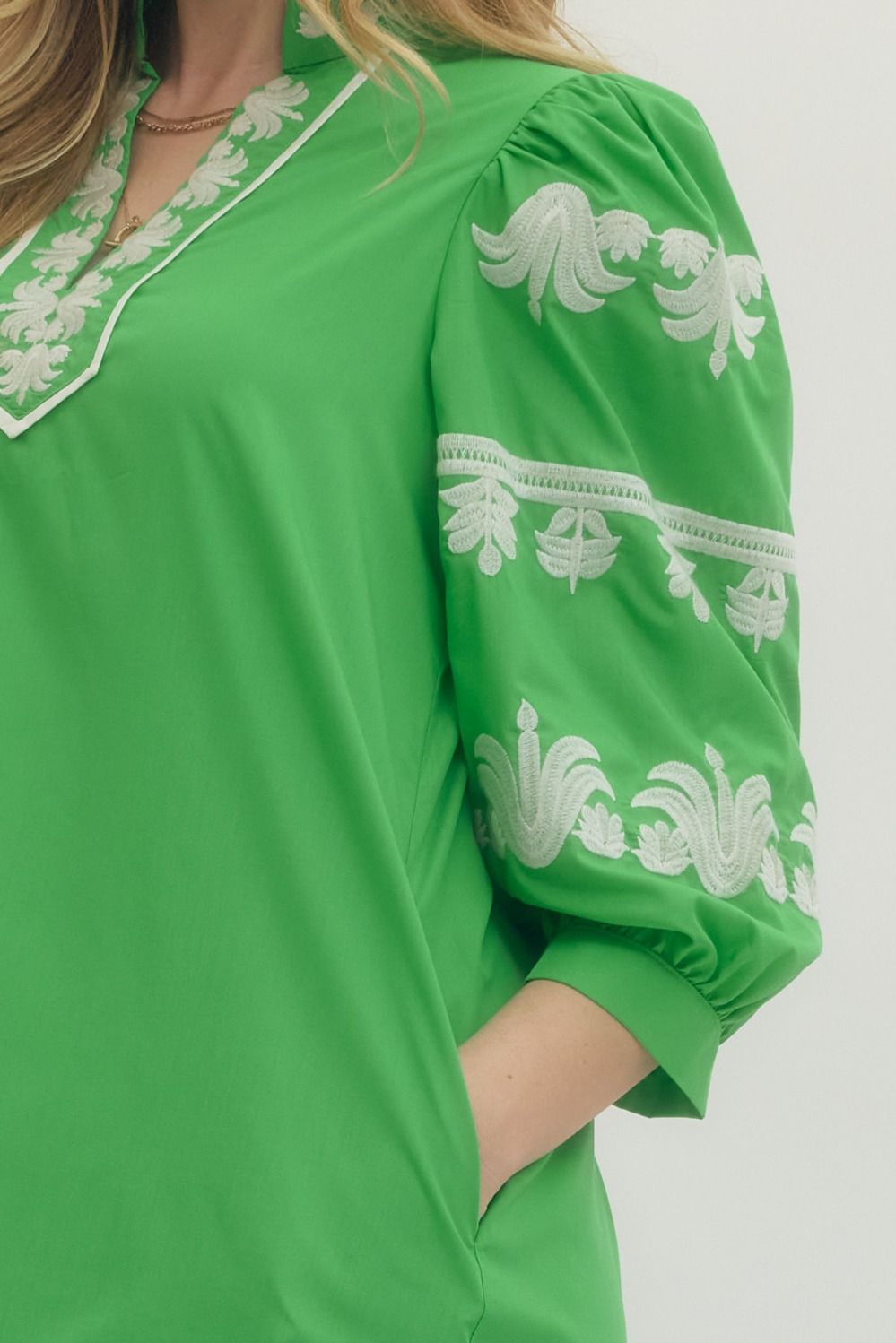 The Ela Embroidered Dress/ FINAL SALE