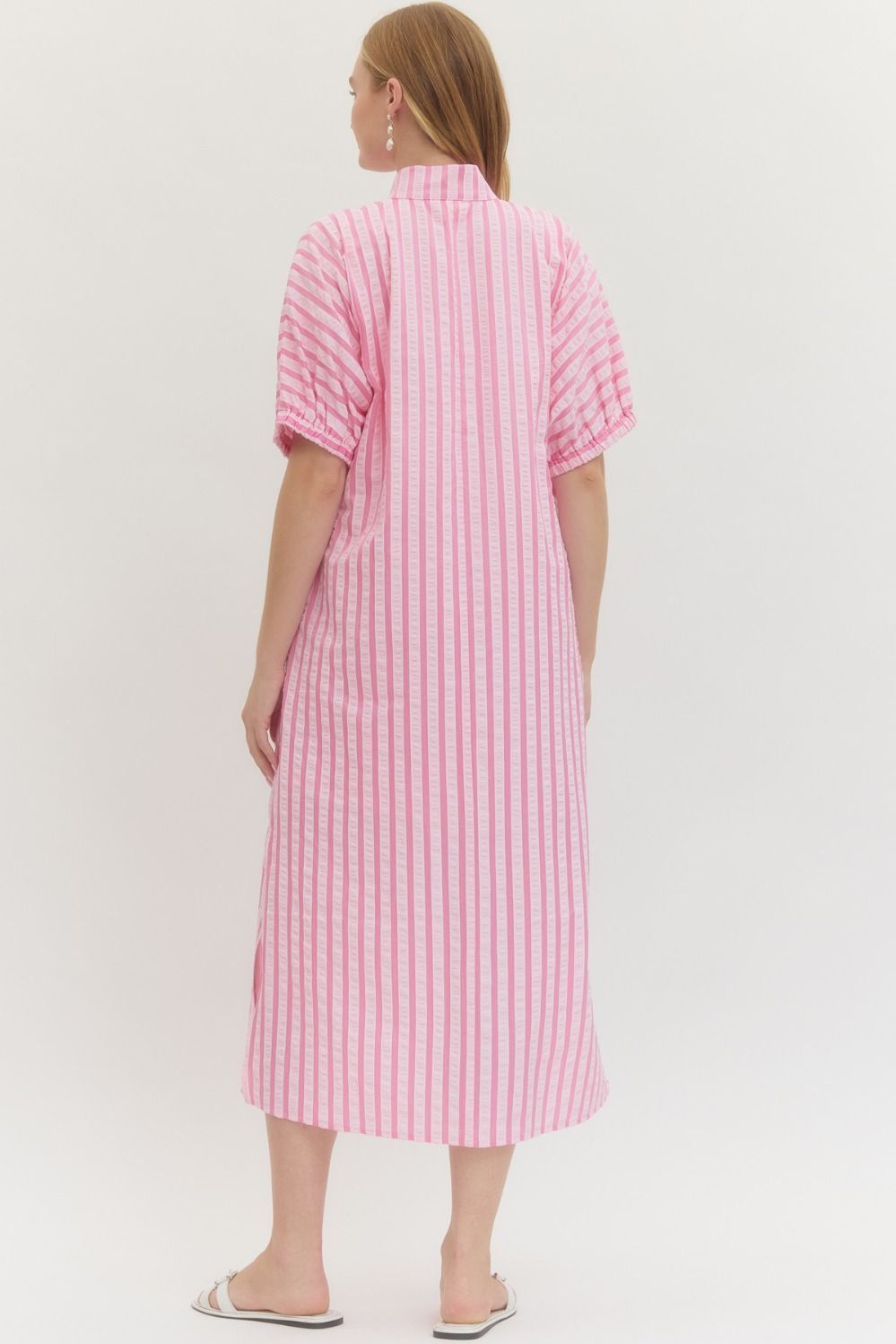 The Savvie Striped Midi