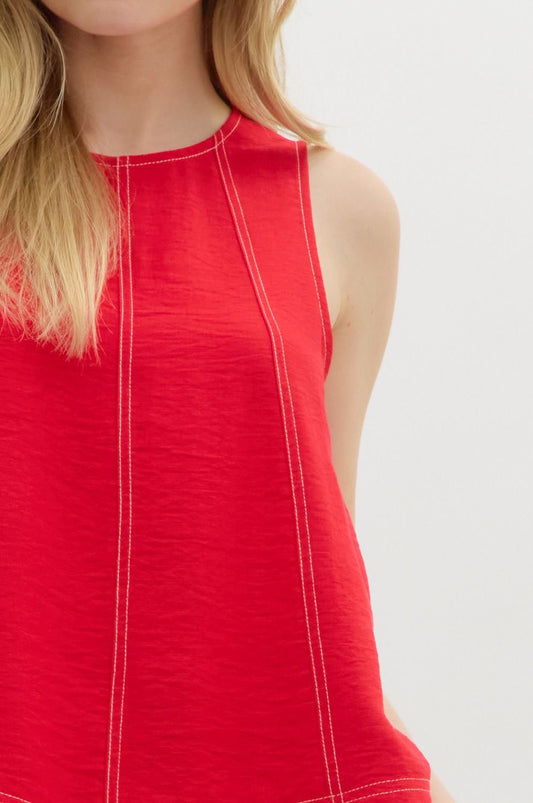 The Sarlie Stitched Tank/ FINAL SALE
