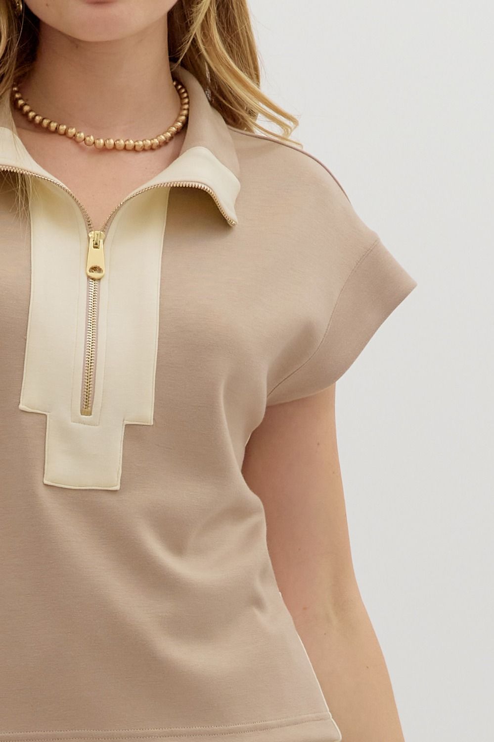 The Cici Contrast Zip