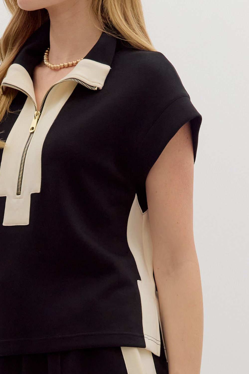 The Cici Contrast Zip