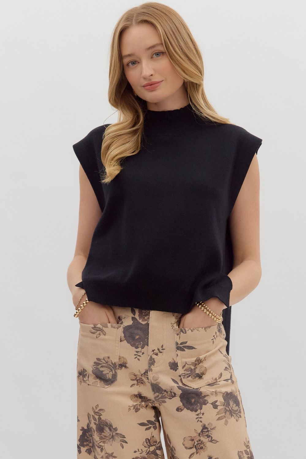 The Molo Mock Sweater Top