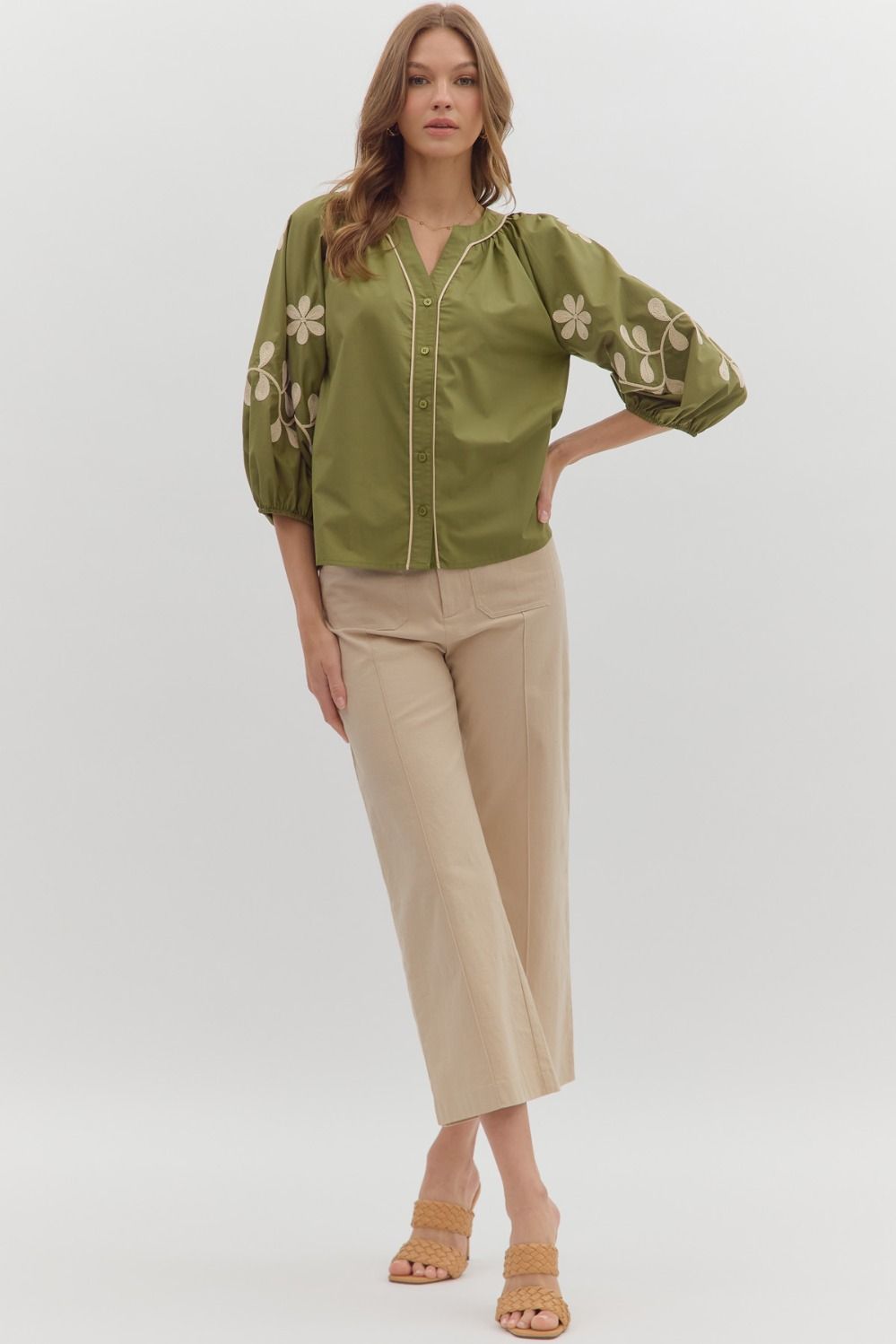 The Elaine Embroidered Top