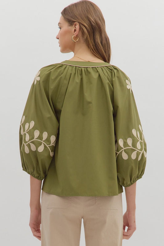 The Elaine Embroidered Top