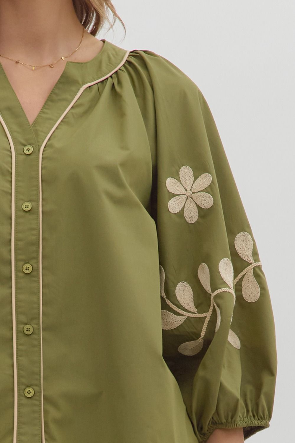 The Elaine Embroidered Top