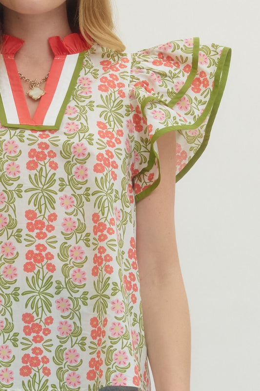 The Freya Flutter Top