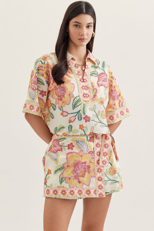 The Brynlee Botanical Blouse