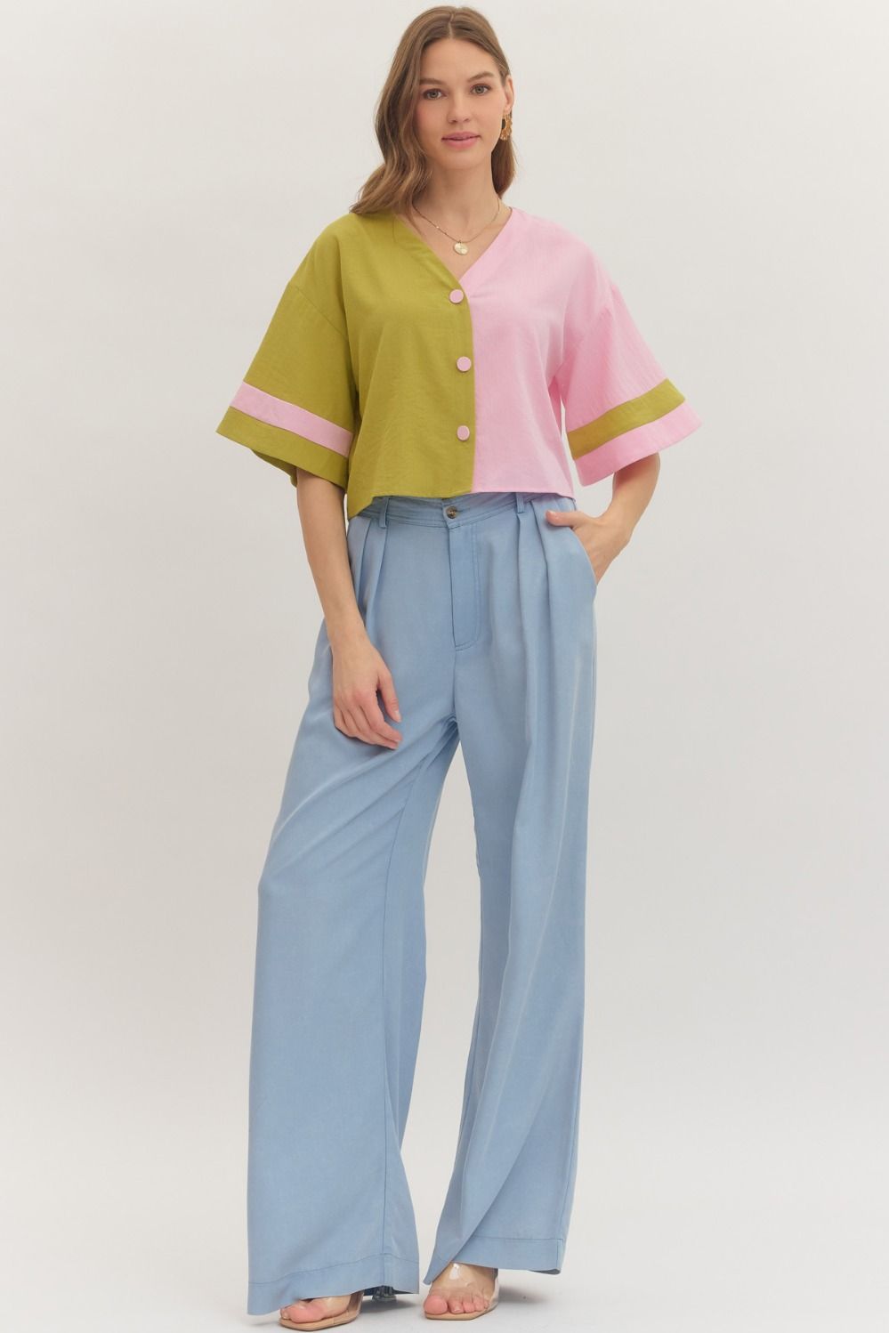 The Collin Colorblock Top