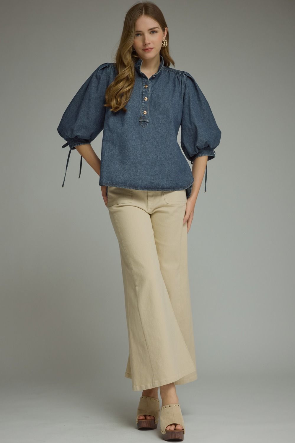 The Deb Denim Top
