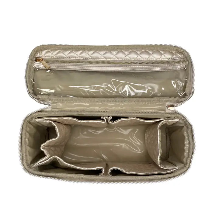 PN/ The Stylist Travel Bag/ Pearl Quilted