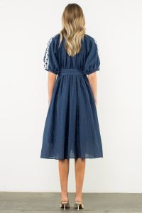 The Tolia Textured Midi Dress