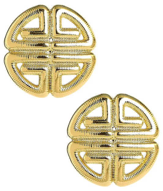 Lisi Lerch/ Greek Gold Key Stud Earring