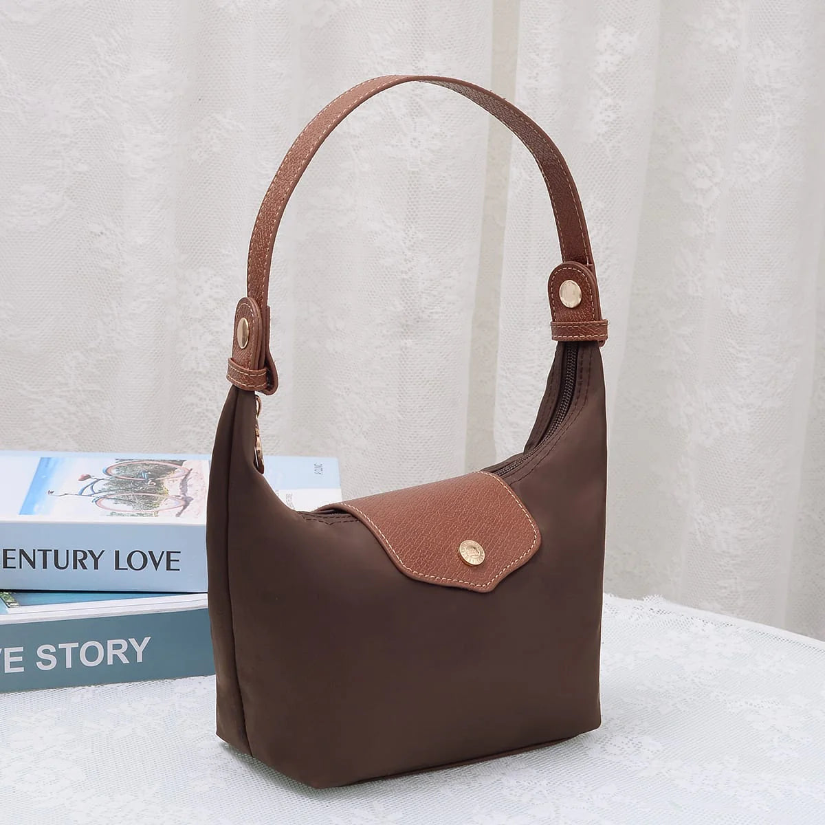 The Nava Nylon Bag/ Coffee