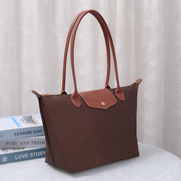 The Didi Nylon Tote/ Coffee