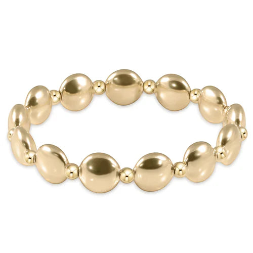 ENewton/ Honesty Gold Grateful Pattern 10mm Bead Bracelet