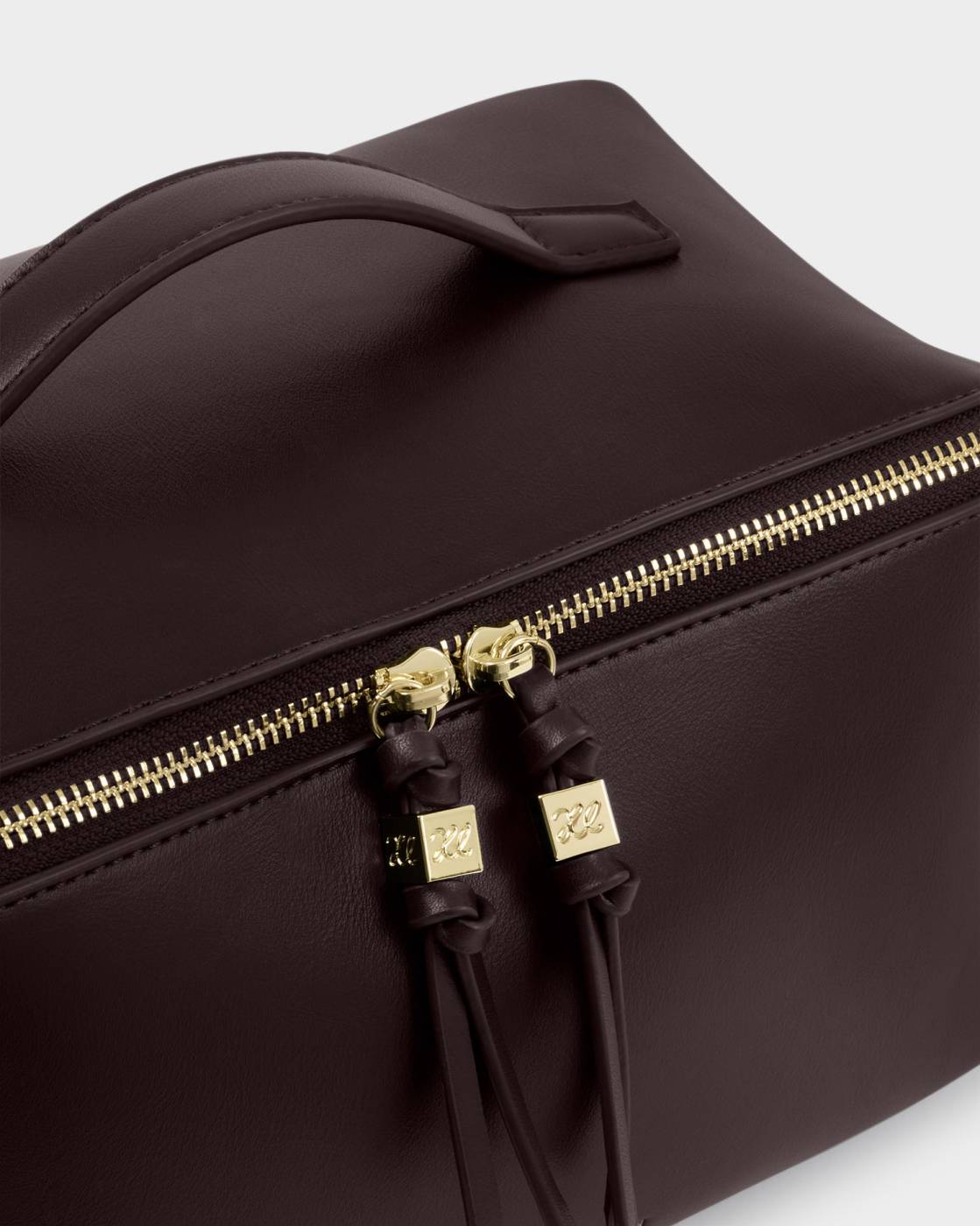 Katie Loxton/ The Soho Large Makeup + Toiletry Bag/ Bitter Chocolate
