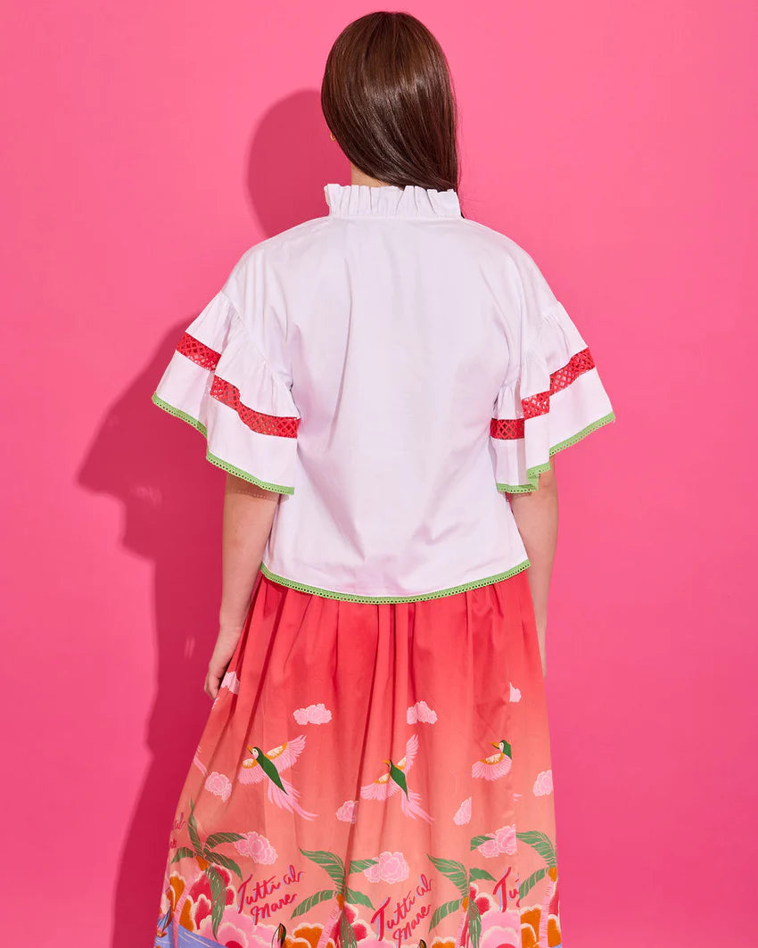 Alden Adair/ June Top/ Bright White/ FINAL SALE