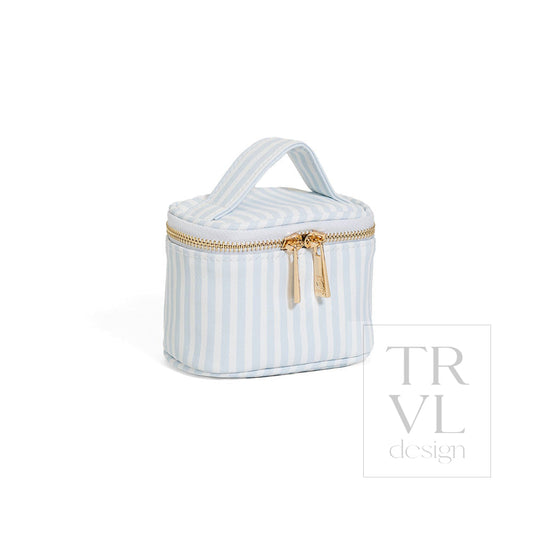 LUXE JEWEL CASE - PIMLICO STRIPE BLUE - Jewelry Holders