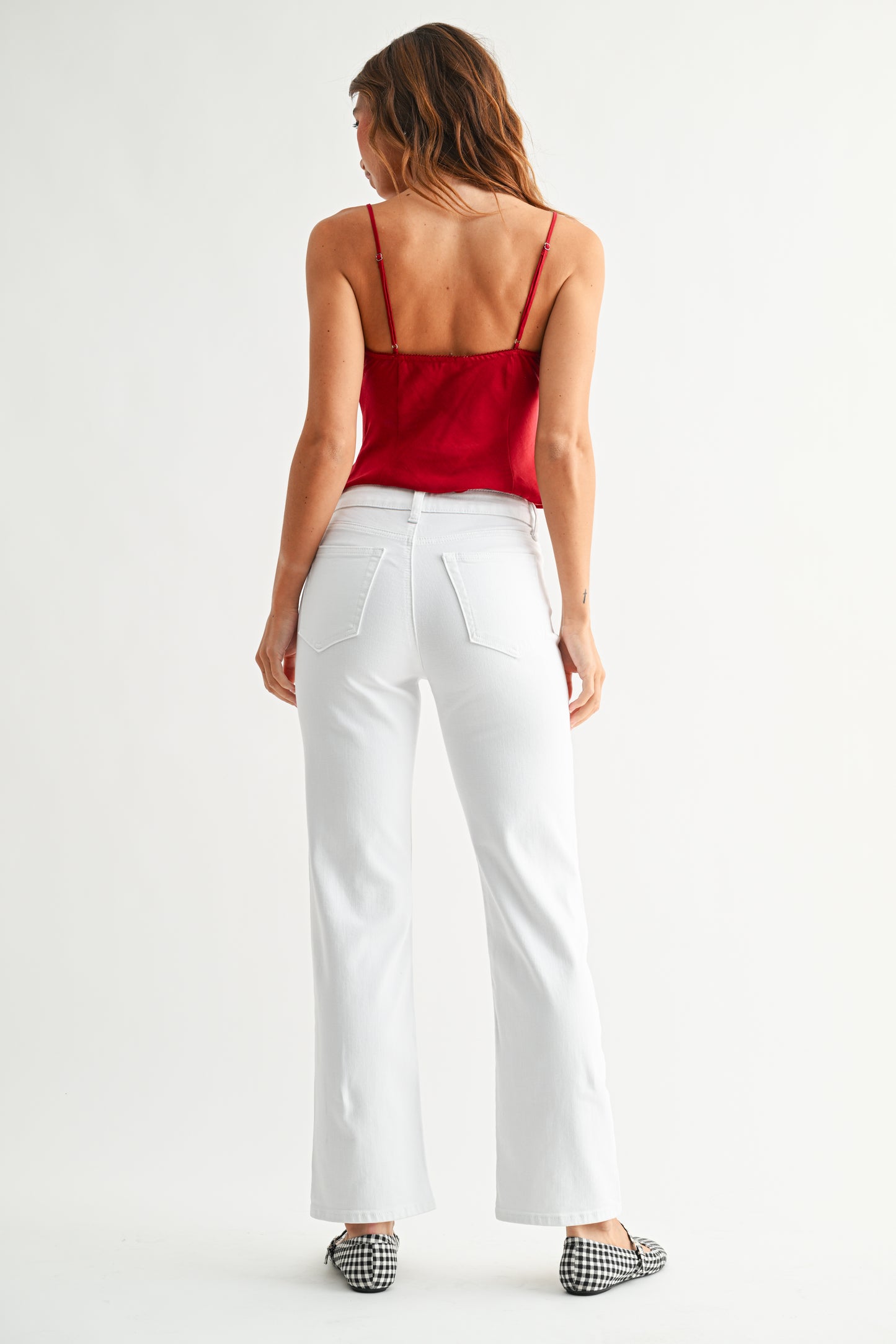Just Black/ Straight Leg Jean/ White/ FINAL SALE