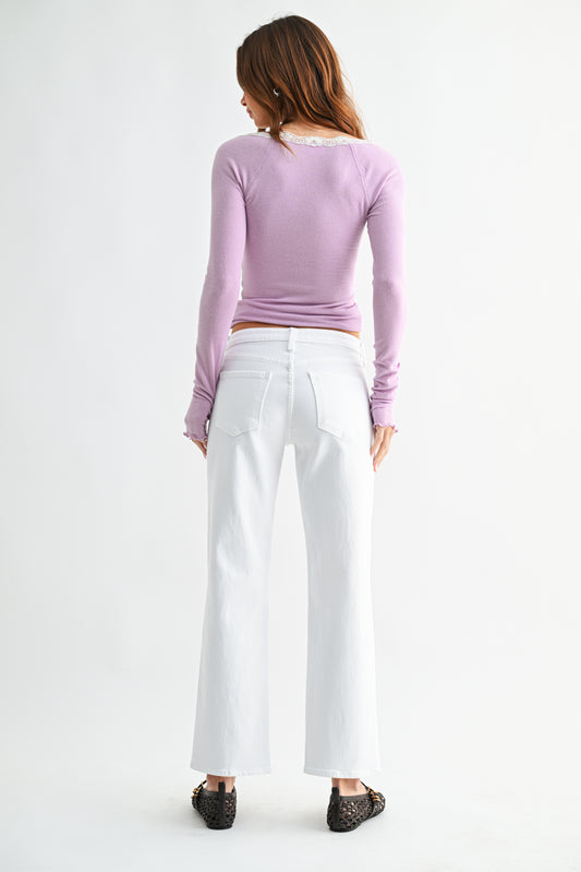 Just Black/ MR Stretchy Straight Jean