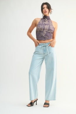 JBD/ Drawstring Wide Leg/ FINAL SALE