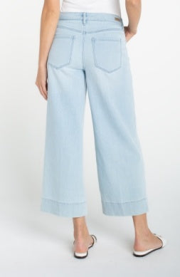 Liverpool/ The Stride Crop Wide Leg w/ Embroidery