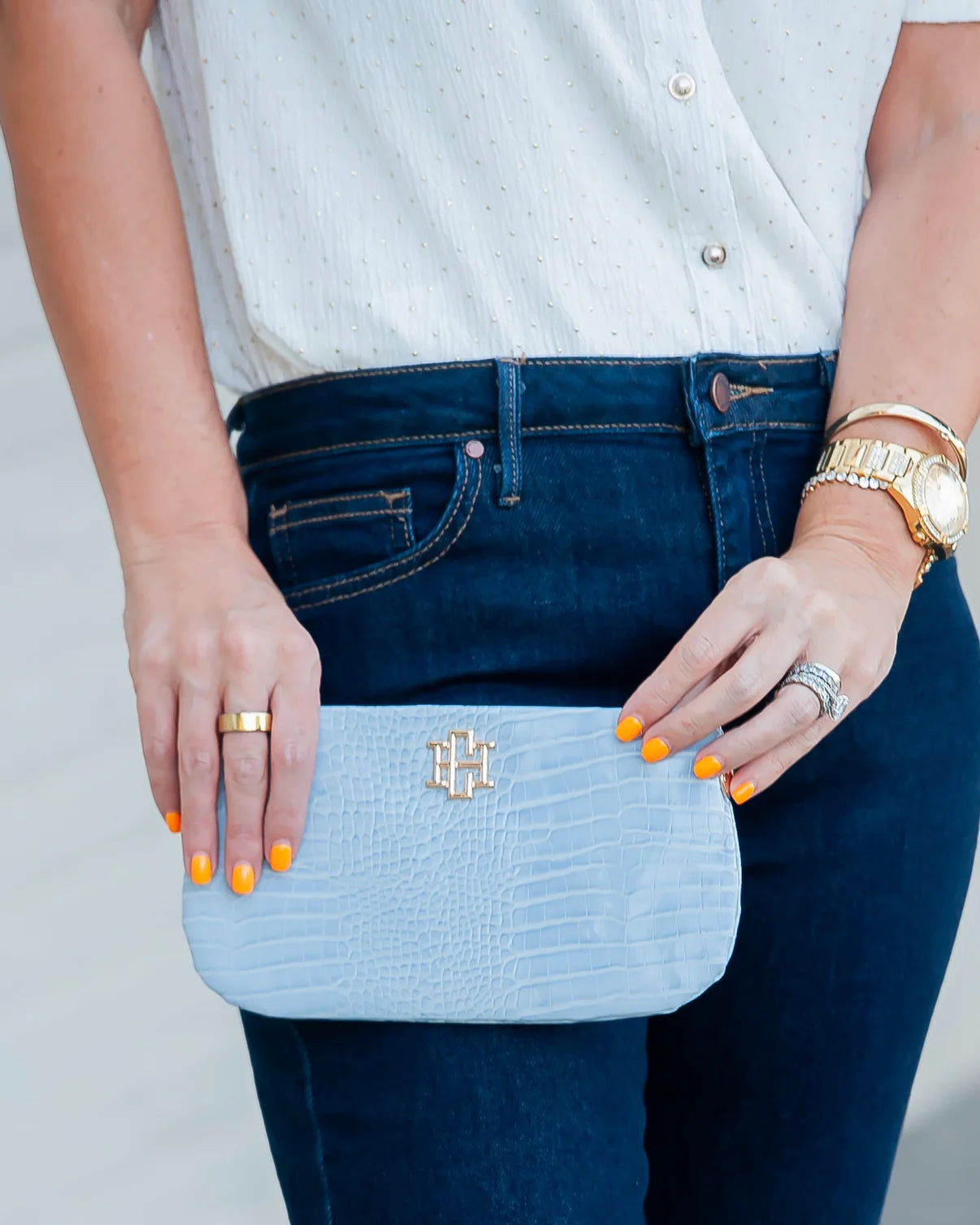 The Livi Crossbody/ Baby Blue EC