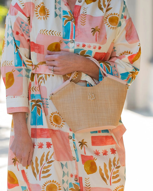 The Leland Mini Tote/ Natural Blush