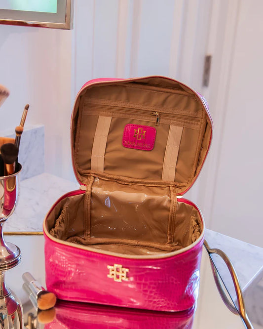 The Hampton Train Case/ Hot Pink EC
