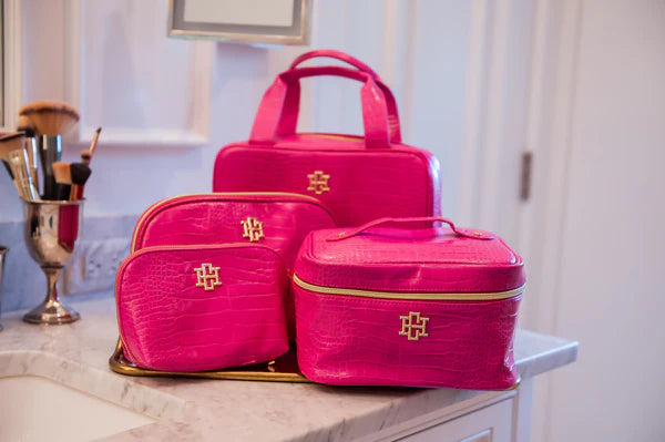 The Ibiza Small Pouch/ Hot Pink EC