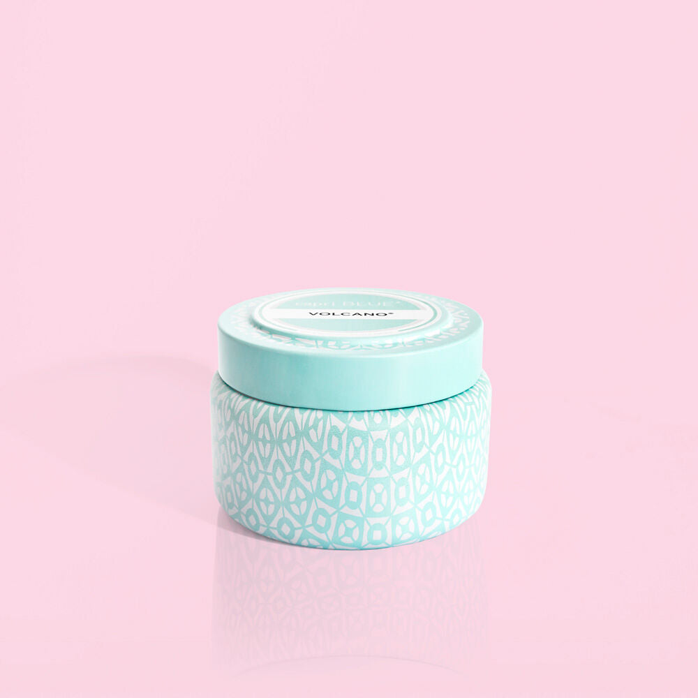 Capri Blue/ Aqua Printed Travel Tin (Volcano)