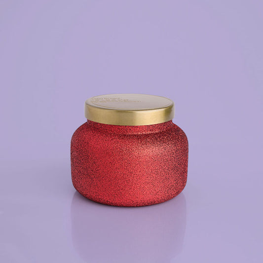 Capri Blue/ Volcano/ Red Glitter Candle