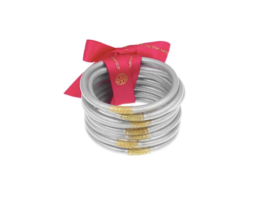 BuDhaGirl/Silver Bangles set of 9