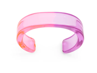 Ombre Lucite Cuff Bracelet