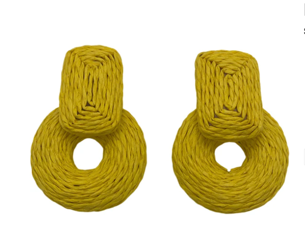 Raffia Stud Earring