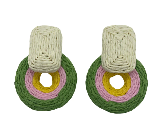Raffia Stud Earring