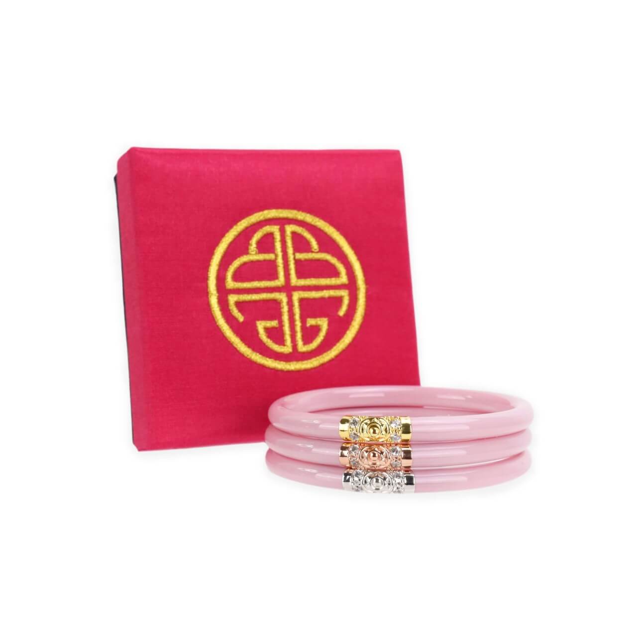 BuDhaGirl/Three Kings Bangles in Pink FINAL SALE
