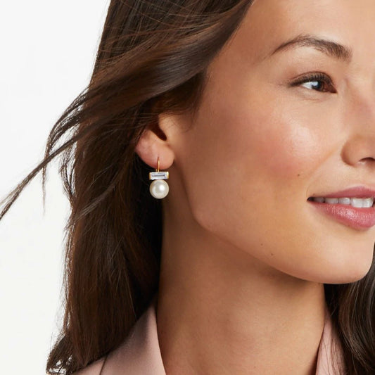 Julie Vos/ Charlotte Earring/ CZ-Pearl