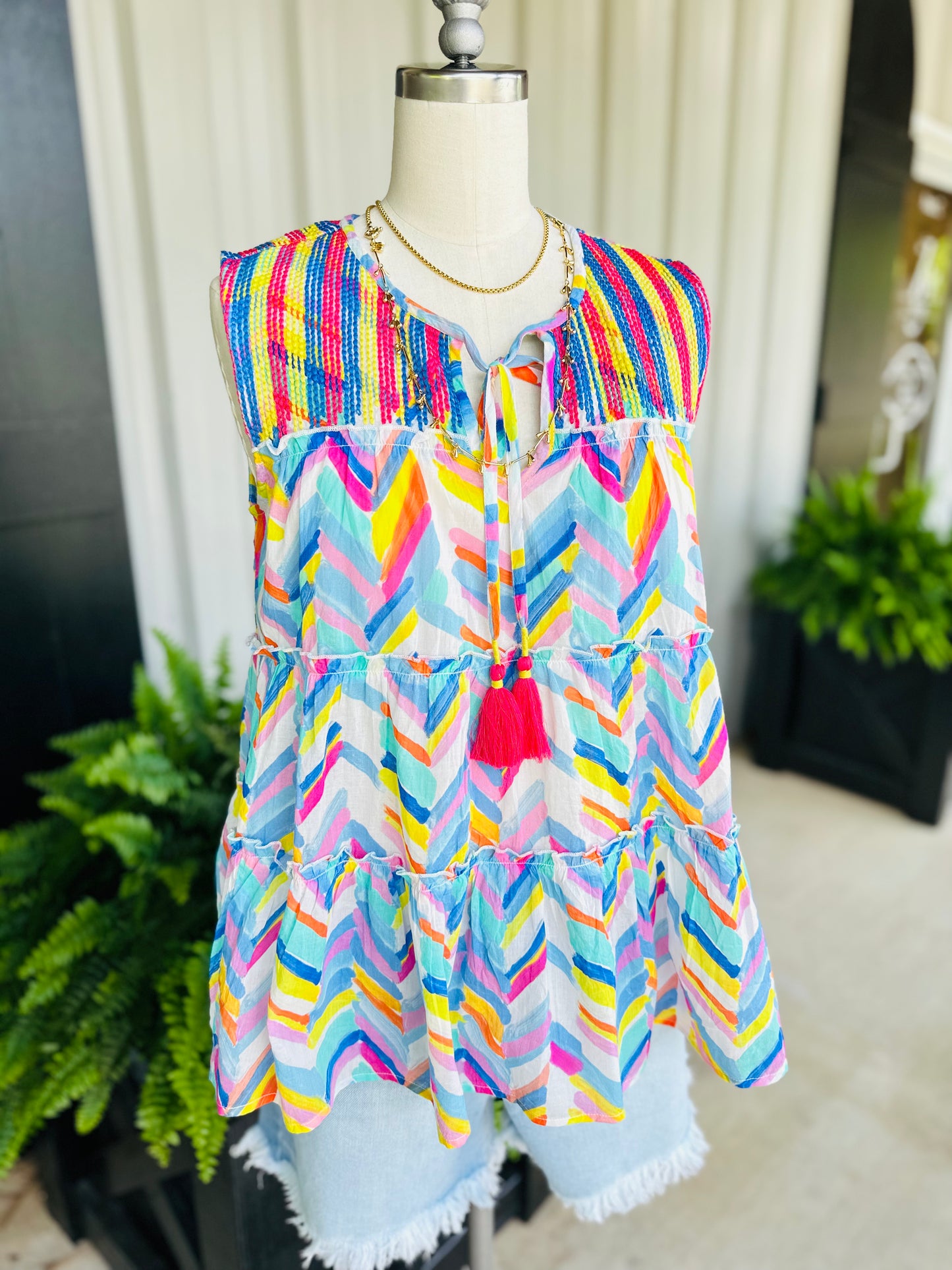 Ivy Jane/ Rain Stitched Top/FINAL SALE