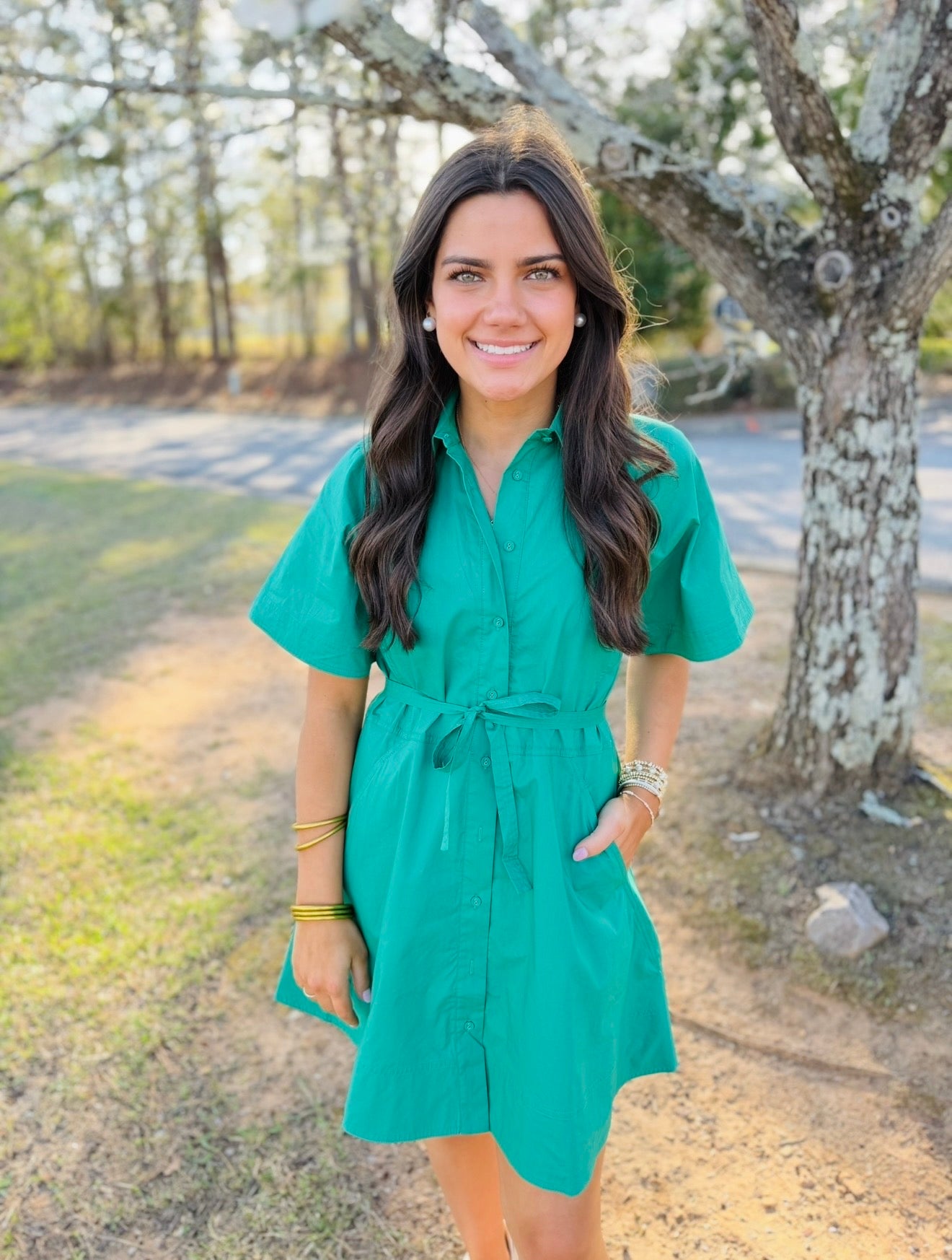 The Bristol Button Dress
