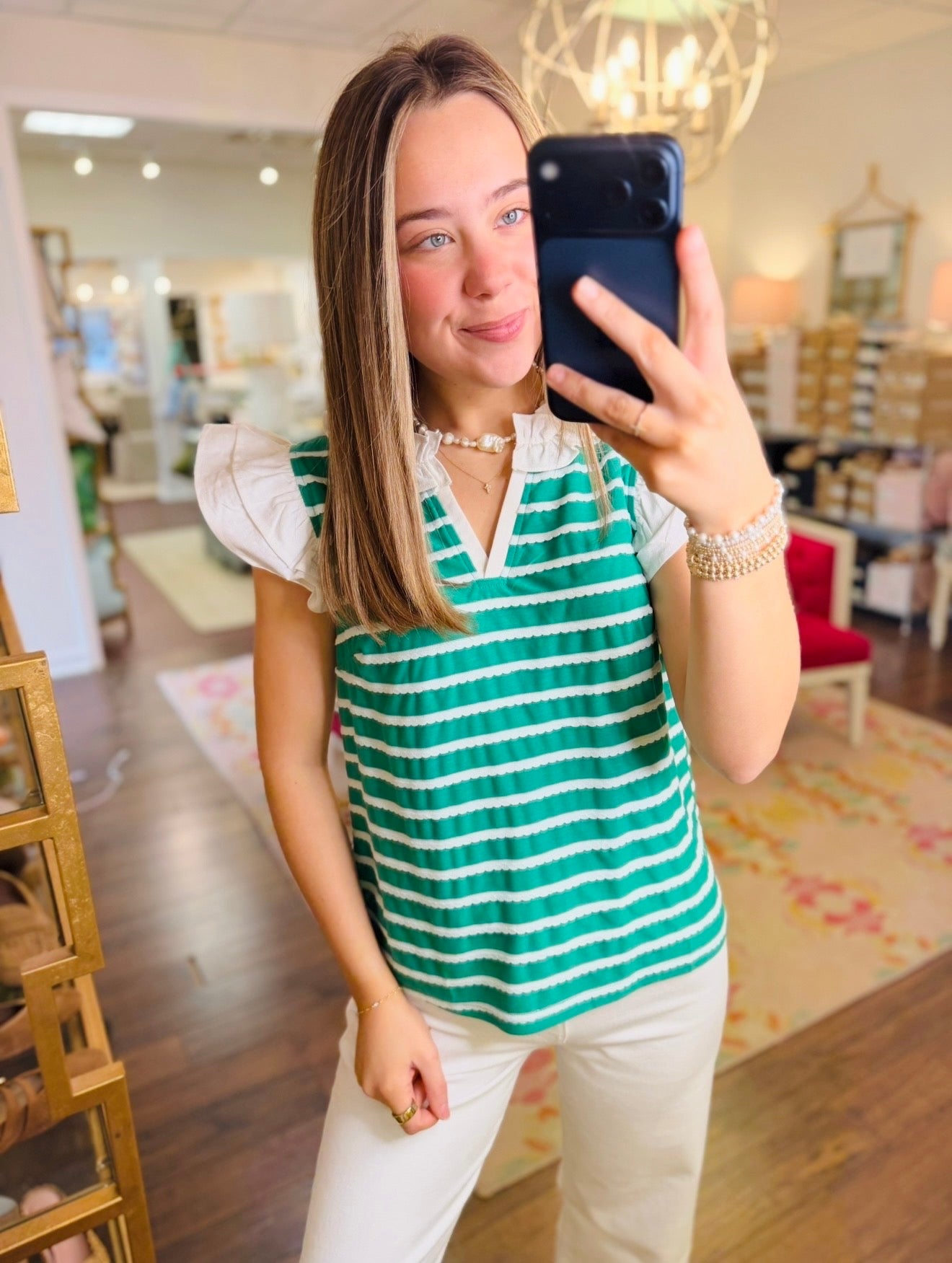 The Robbie Ruffle Top