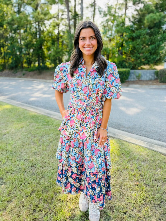 The Brynn Ruffle Midi