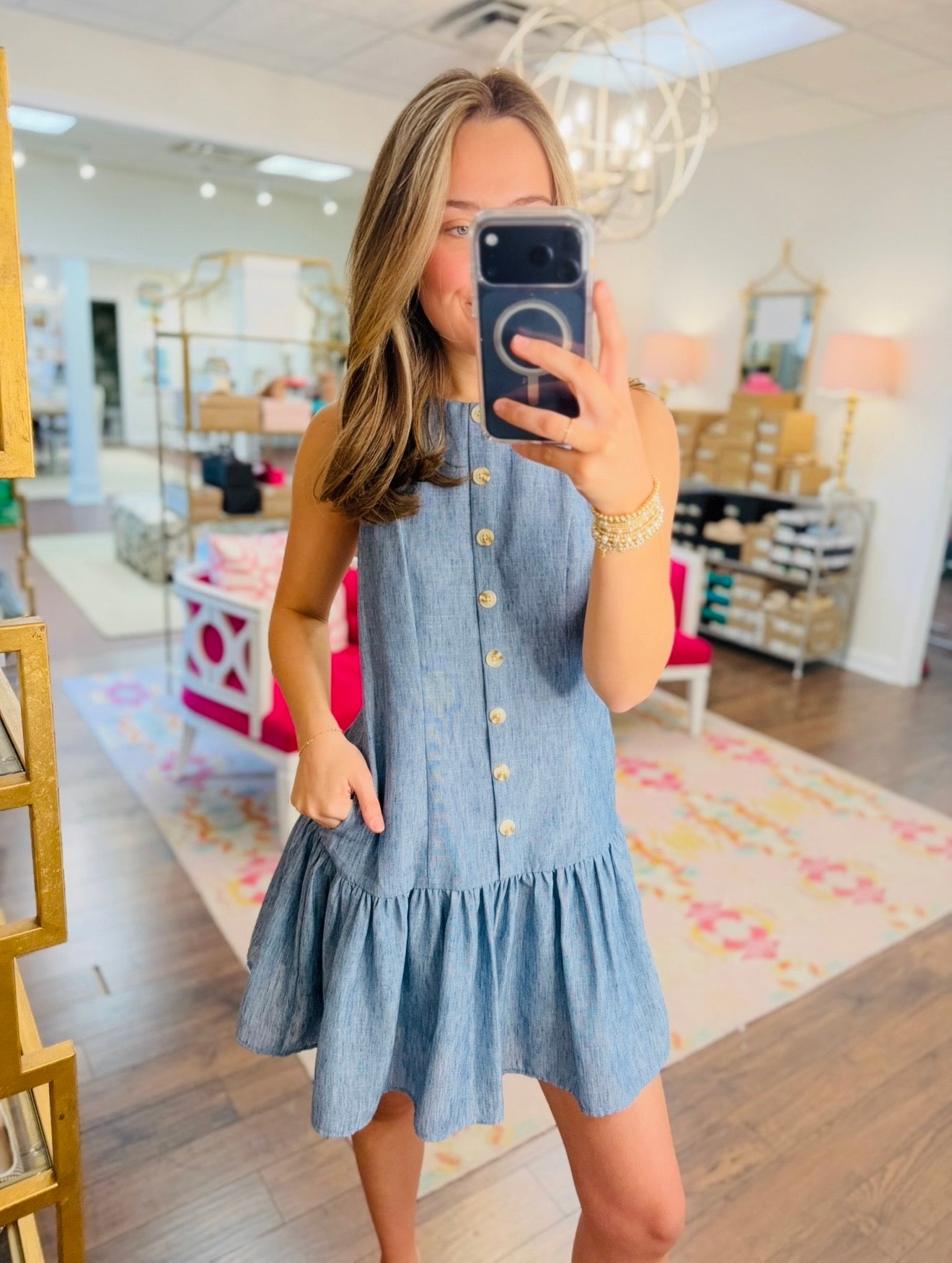 The Delphie Denim Dress