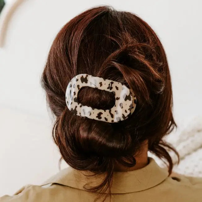 TELETIES/ Round Flat Hair Clip/ Medium