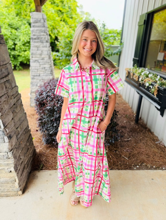 The Paula Plaid Dress