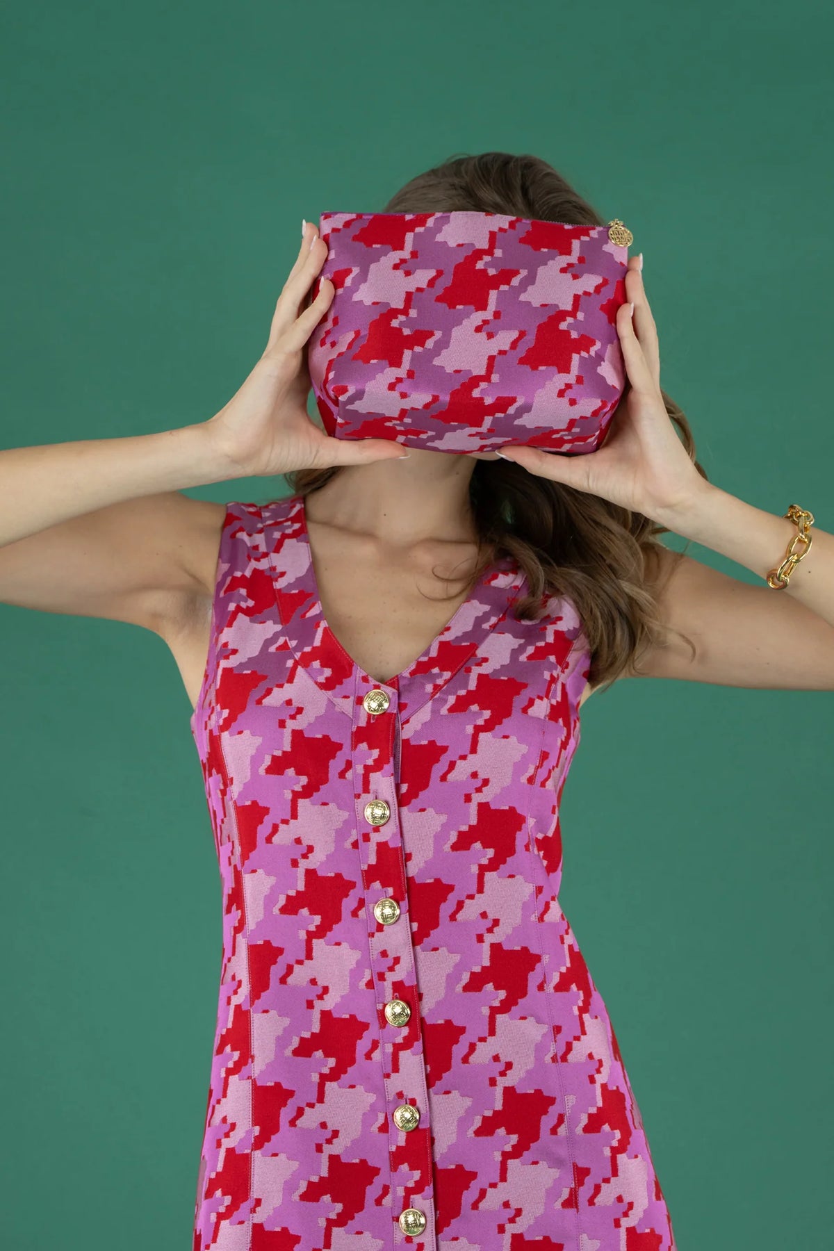 Emily McCarthy/ The Cosmetic Bag/ Houndstooth