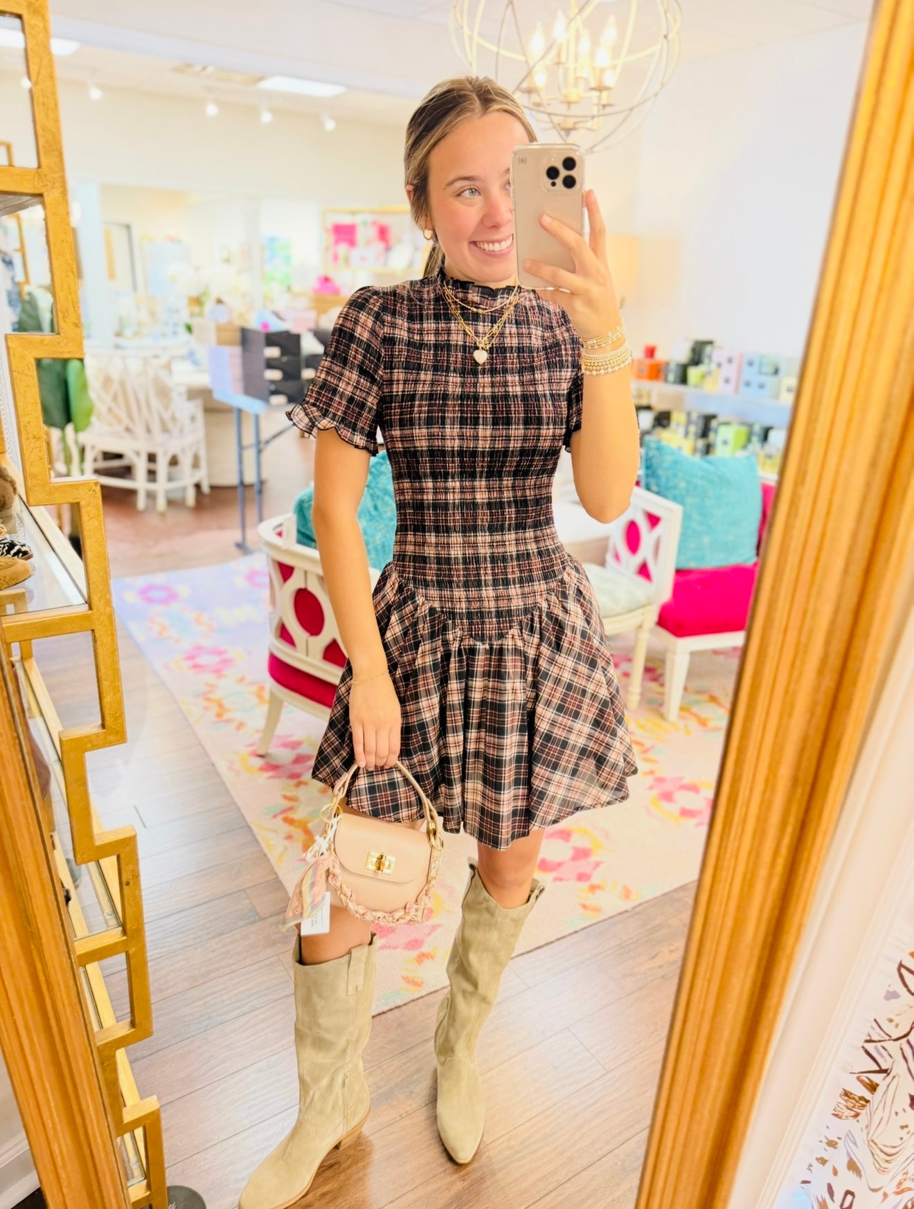 The Pippa Plaid Mini Dress