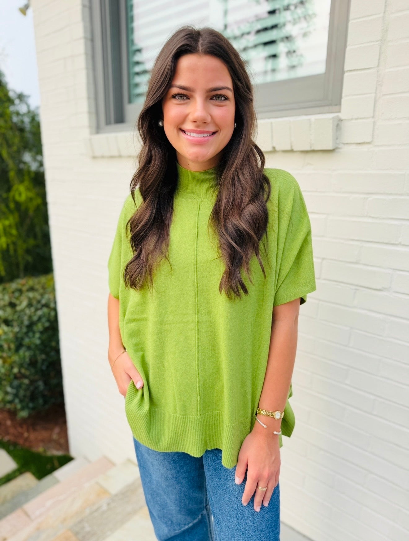 The Caroline Top/ Lime