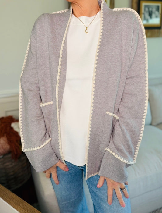 The Eryn Embroidered Cardigan